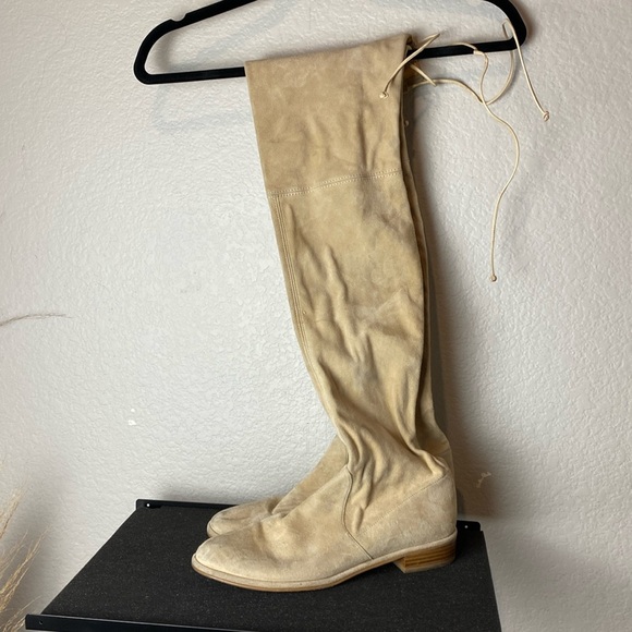 Stuart Weitzman Tan Over the Knee Boots - Picture 2 of 10